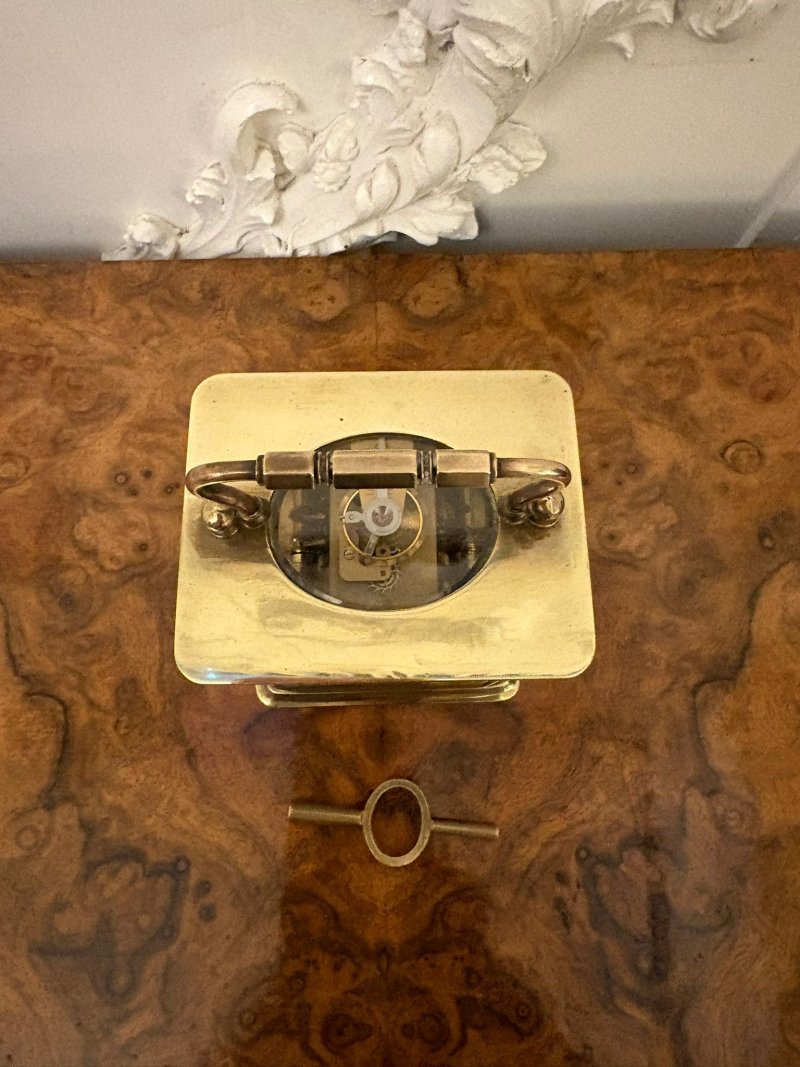 Antique Victorian Miniature French Brass Carriage Clock - Image 6